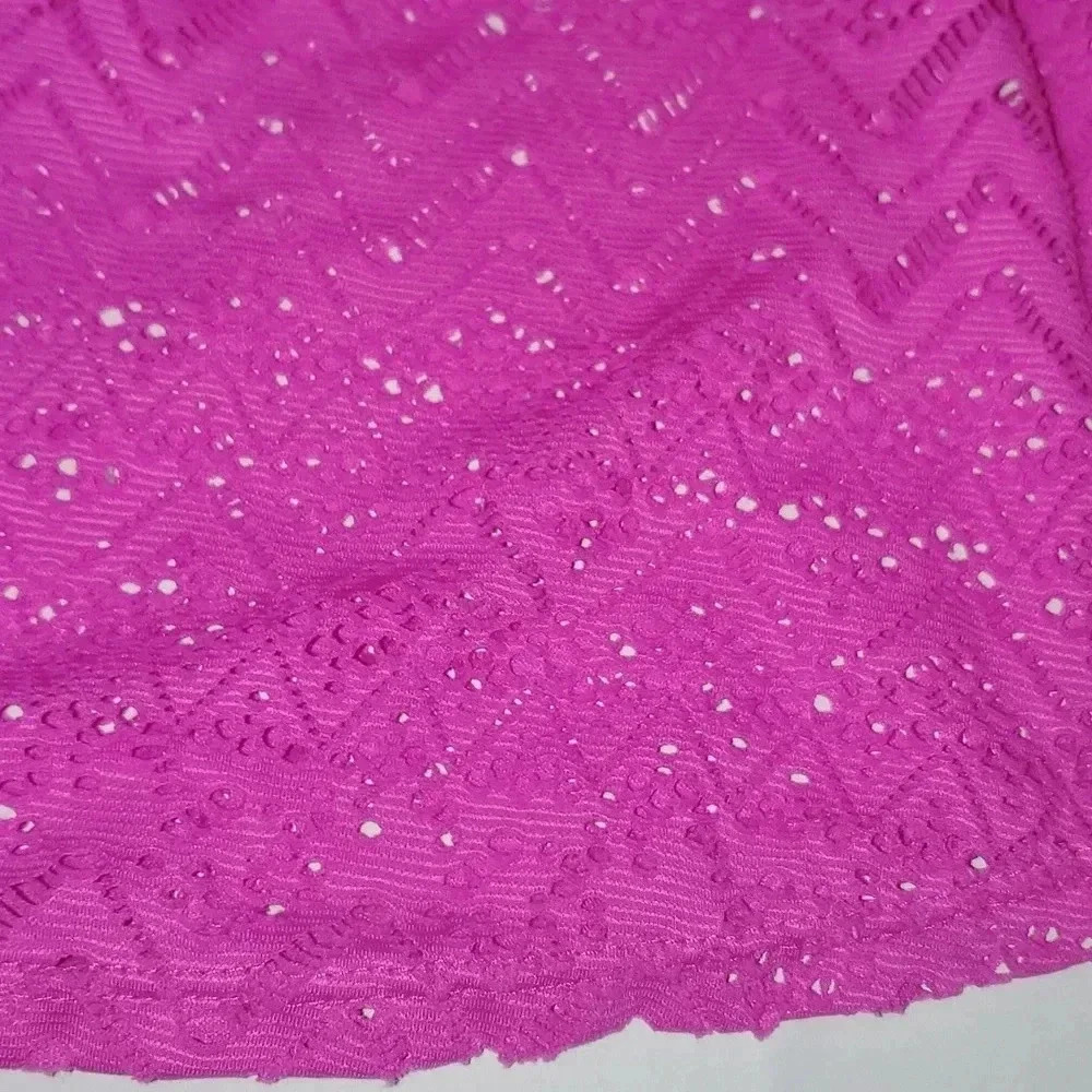 Catalina Magenta Crochet Swim Skirt Womens Size 3x 22W/24W - Picture 2 of 6